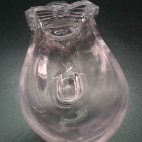 Light Pink Bow Glass Slipper 1876 Centennial Exposition Gillinder Sons 5"1/2 - Picture 8 of 14